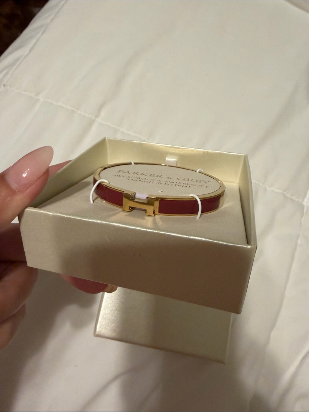 NIB Parker & Grey Hermes-Like H Bracelet